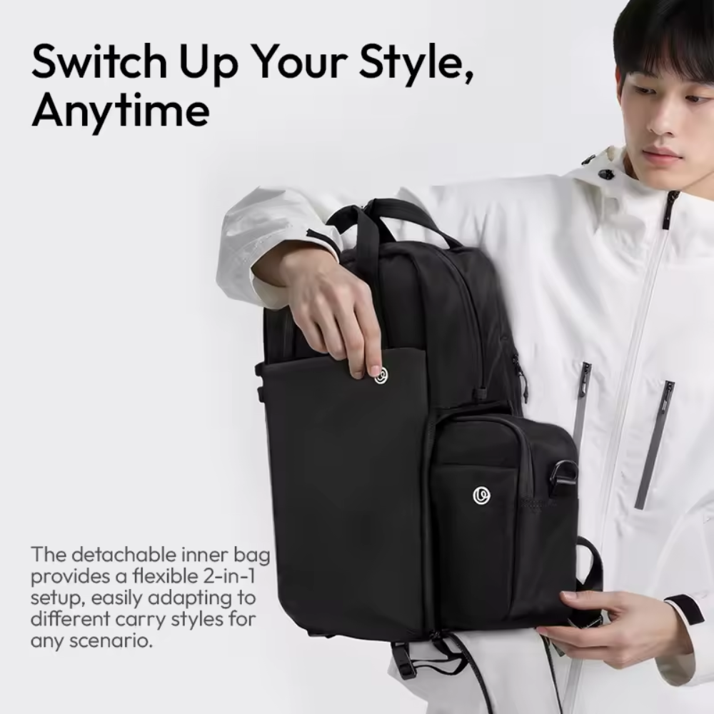 Ulanzi F08 Lightweight 20L Travel Camera Backpack - Black (B177)