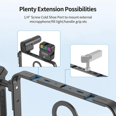 Ulanzi MG-001 Magnetic Smartphone Case Kit Rig with MagSafe, Dual Grips and Multiple Mounting Threaded Holes for iPhone and Android | C001