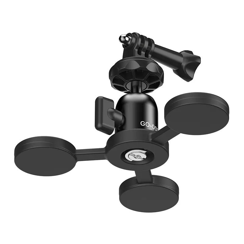 Ulanzi GO-001 GoPro / Insta360 Magnetic Mount with 360 Degree Ball Head with 1/4" Base for Sports Action Camera | C016GBB1
