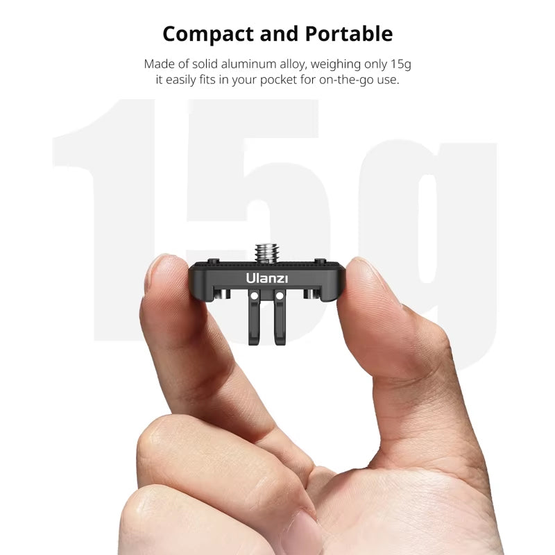 Ulanzi IN-05 3-in-1 Adapter for Insta360 X4/X3/X2 and RS 1-Inch 360 Edition to DJI and GoPro Mounts - Action Camera Accessories | C032