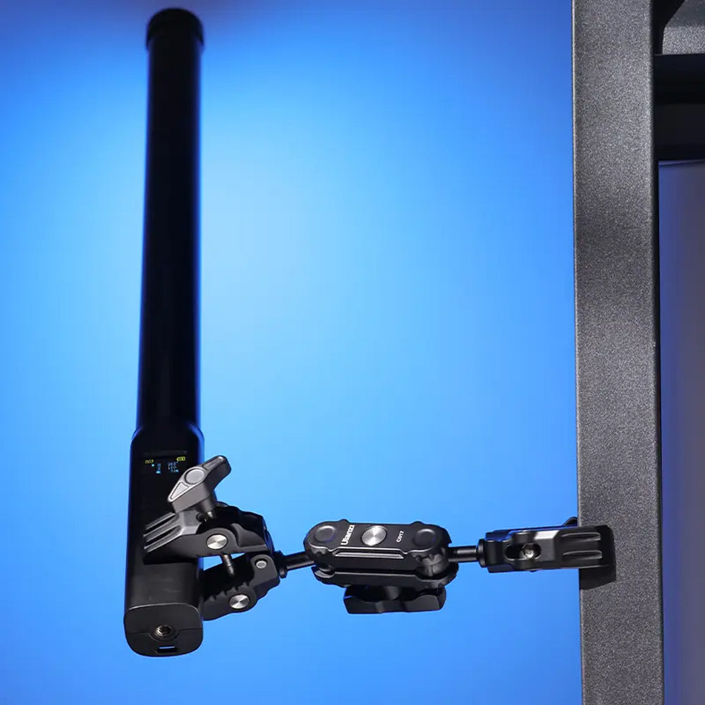 Ulanzi CO17 Super Clamp with 360° Dual Mini Ball Head Magic Arm, 12-58mm Clamping Surface, 1/4"-20 ARRI Adapter, 3.5kg Max. Load Capacity for Smartphone Clip, Fill Light, Compact, DSLR, SLR, Mirrorless, Panoramic, Action Cameras | C046GBB1