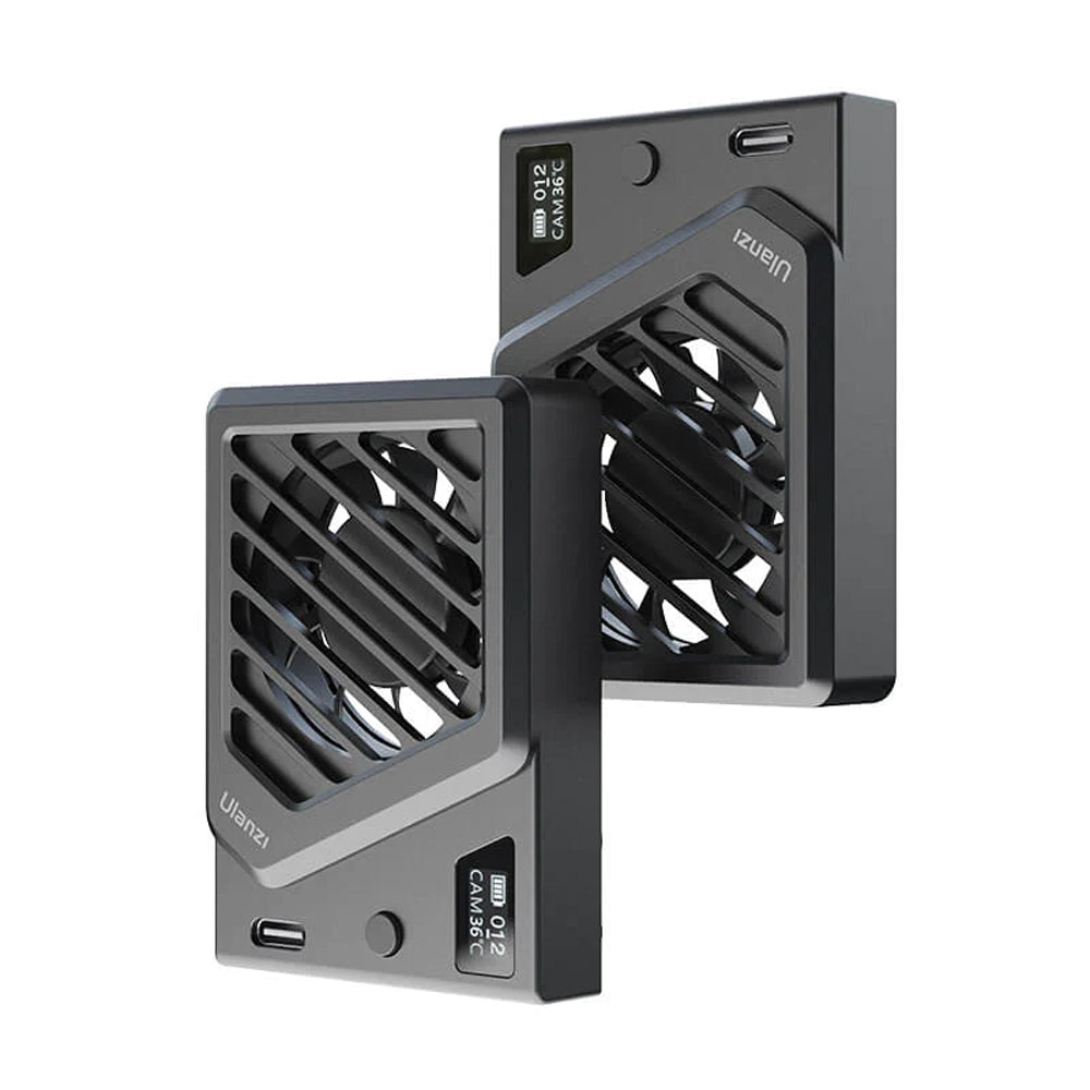 Ulanzi CA25 Camera High-Speed Cooling Fan with Spring Type Design, Built-In Battery, USB Type C Output for Sony, Canon, Nikon, Fujifilm DSLR, SLR, Mirrorless Camera