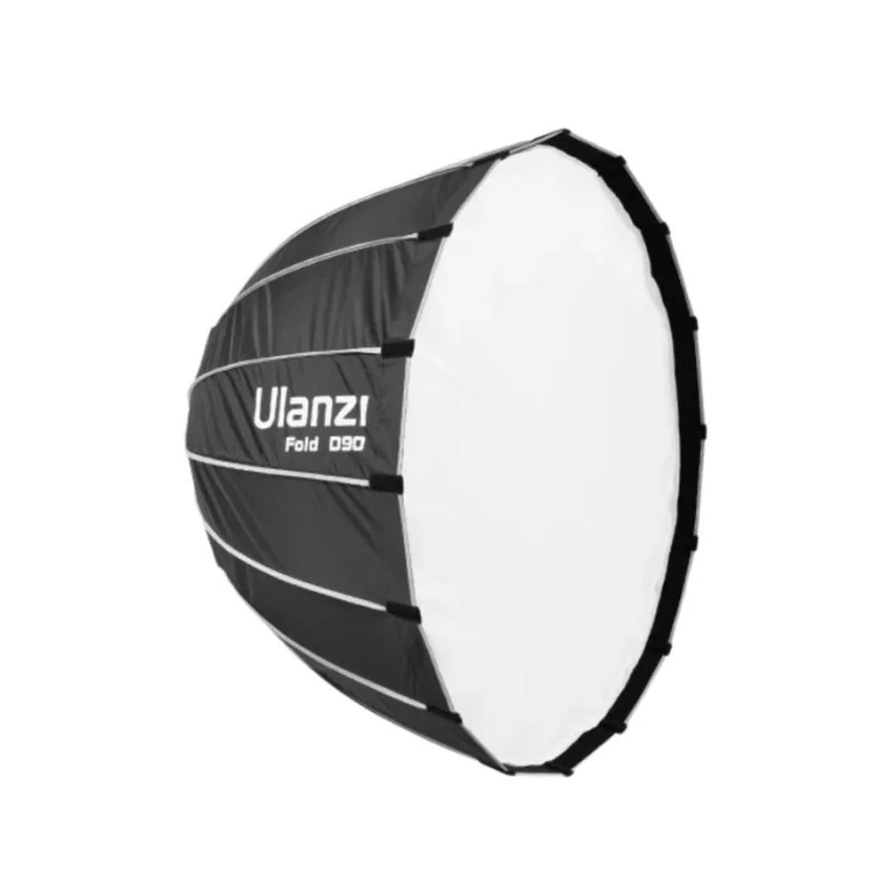 Ulanzi 60cm / 90cm Bowens Mount Parabolic Softbox with Light Diffuser and Grid for Camera Photography, Studio Lighting, Live Streaming, Broadcast, Vlogging, Content Creation, and Video Recording