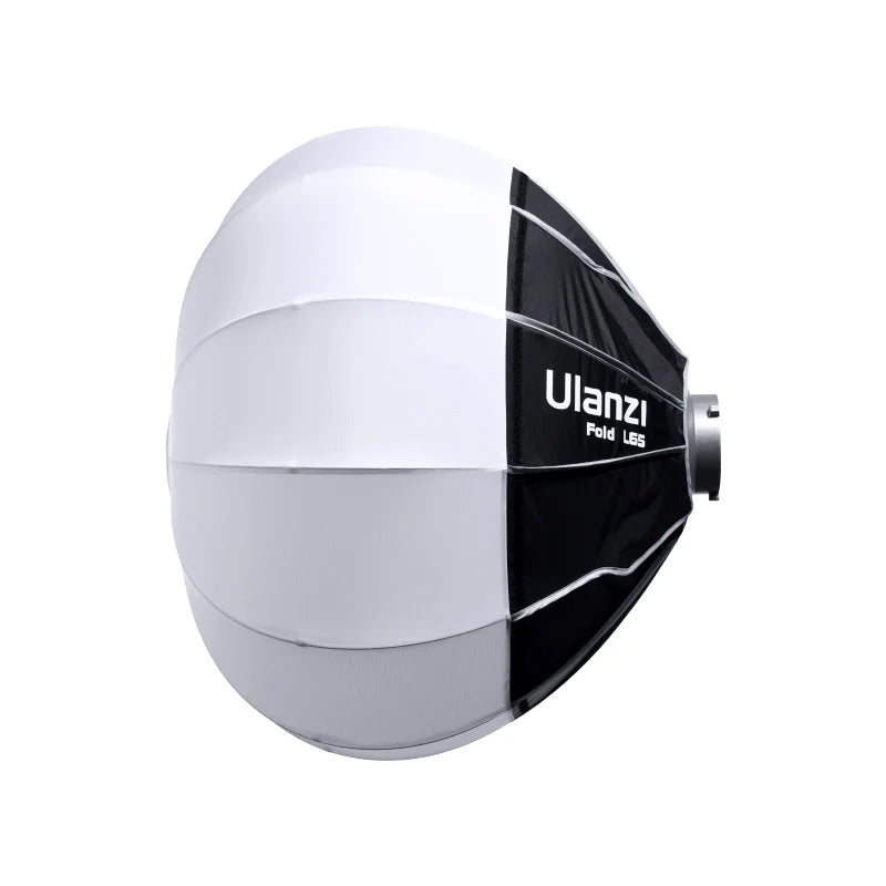 Ulanzi LAS005 65cm 85cm Lantern Softbox Bowens Mount (Optiol Reflective Shading Skirt) - Foldable Spherical Soft Box Light Diffuser for Strobe & Continuous Lights | Photography & Studio Lightning
