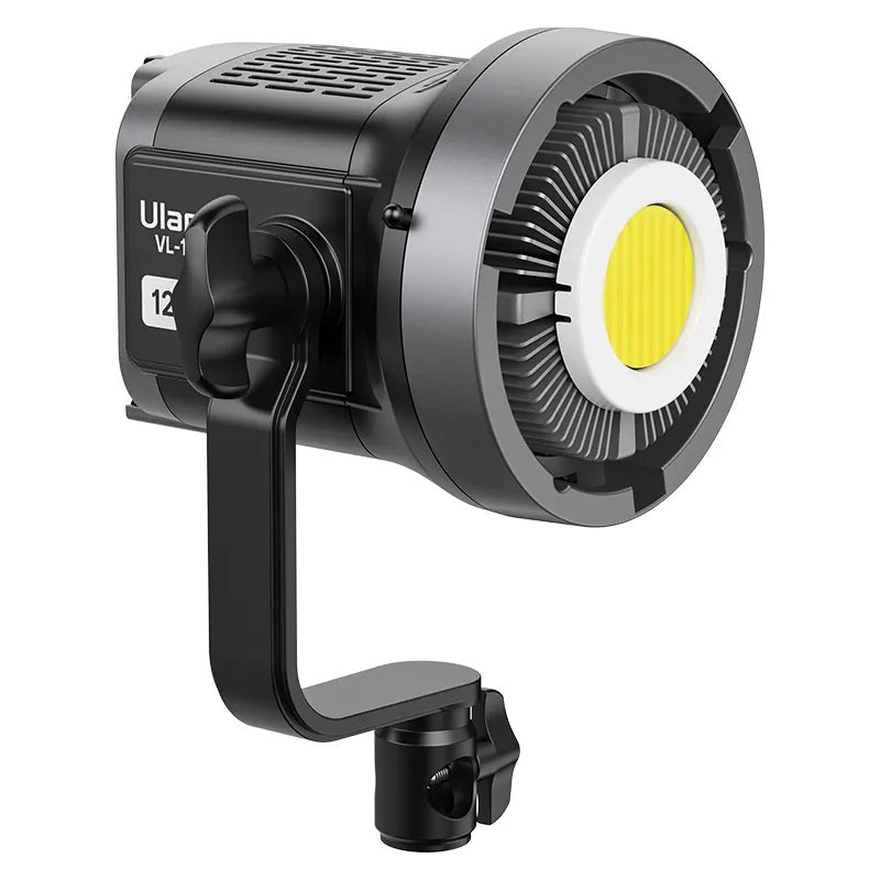 Ulanzi 200W Bi-Color LED Video Light 2700K-6500K CCT CRI 95+ with V-Mount Battery Plate, Bowens Accessory Mount, LCD Display, Built-In Dimming Control Knob, and 360° Rotate L-Stand for Studio Lighting Equipment VL-200Bi