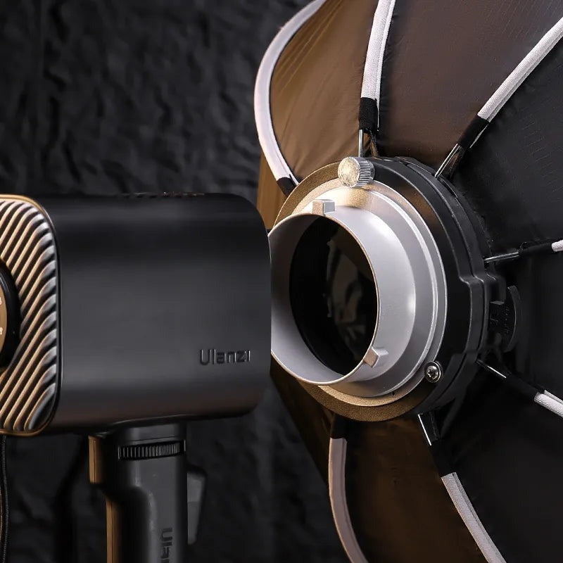Ulanzi 80cm / 60cm Bowens Mount Quick Release Octagol Softbox with Light Diffuser and Grid for Photography Studio Lighting Vlogging Live Streaming Video Content Creators