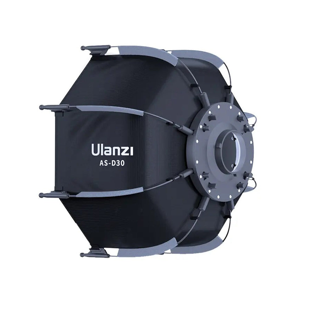 Ulanzi AS-D30 30cm Octagonal Softbox with Mini Bowens Mount Grid, Inner and Front Diffuser, Fabric Grid, Carrying Bag for LT028 40W And LT005 60W Video Light | L083GBB1
