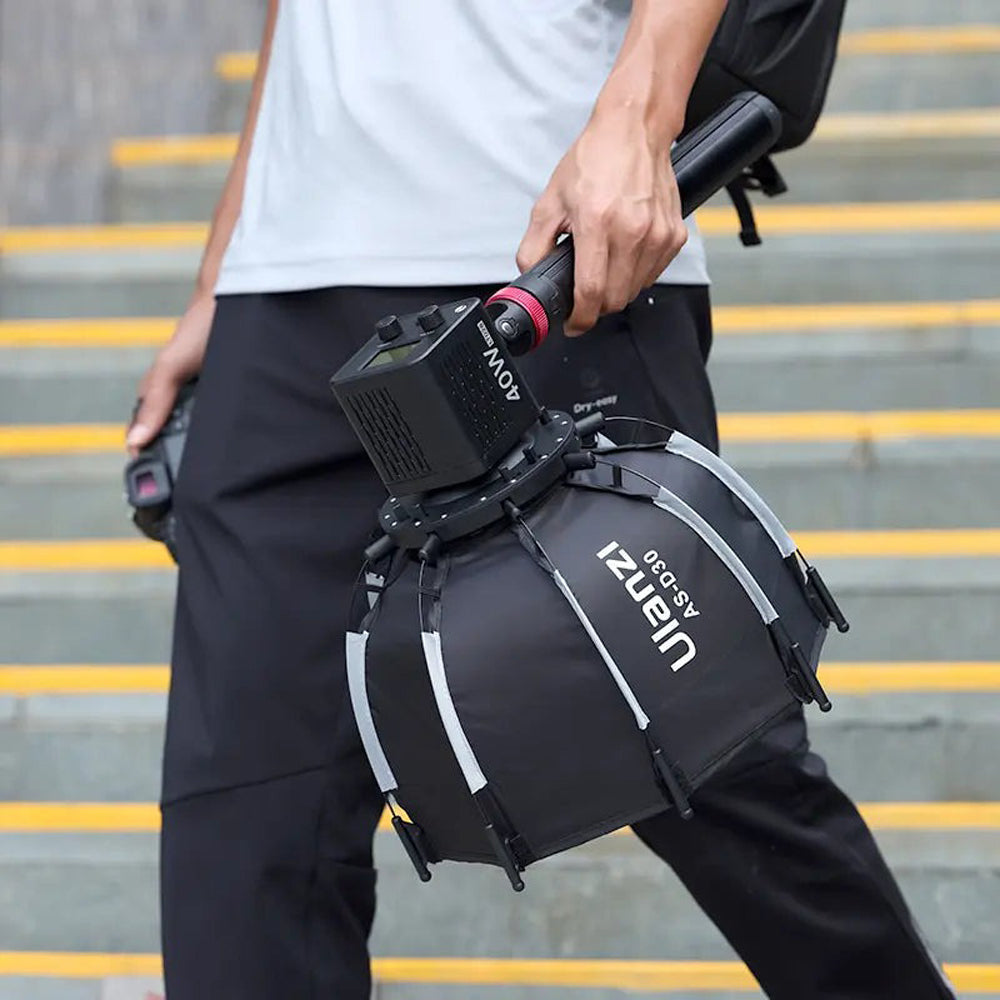 Ulanzi AS-D30 30cm Octagonal Softbox with Mini Bowens Mount Grid, Inner and Front Diffuser, Fabric Grid, Carrying Bag for LT028 40W And LT005 60W Video Light | L083GBB1