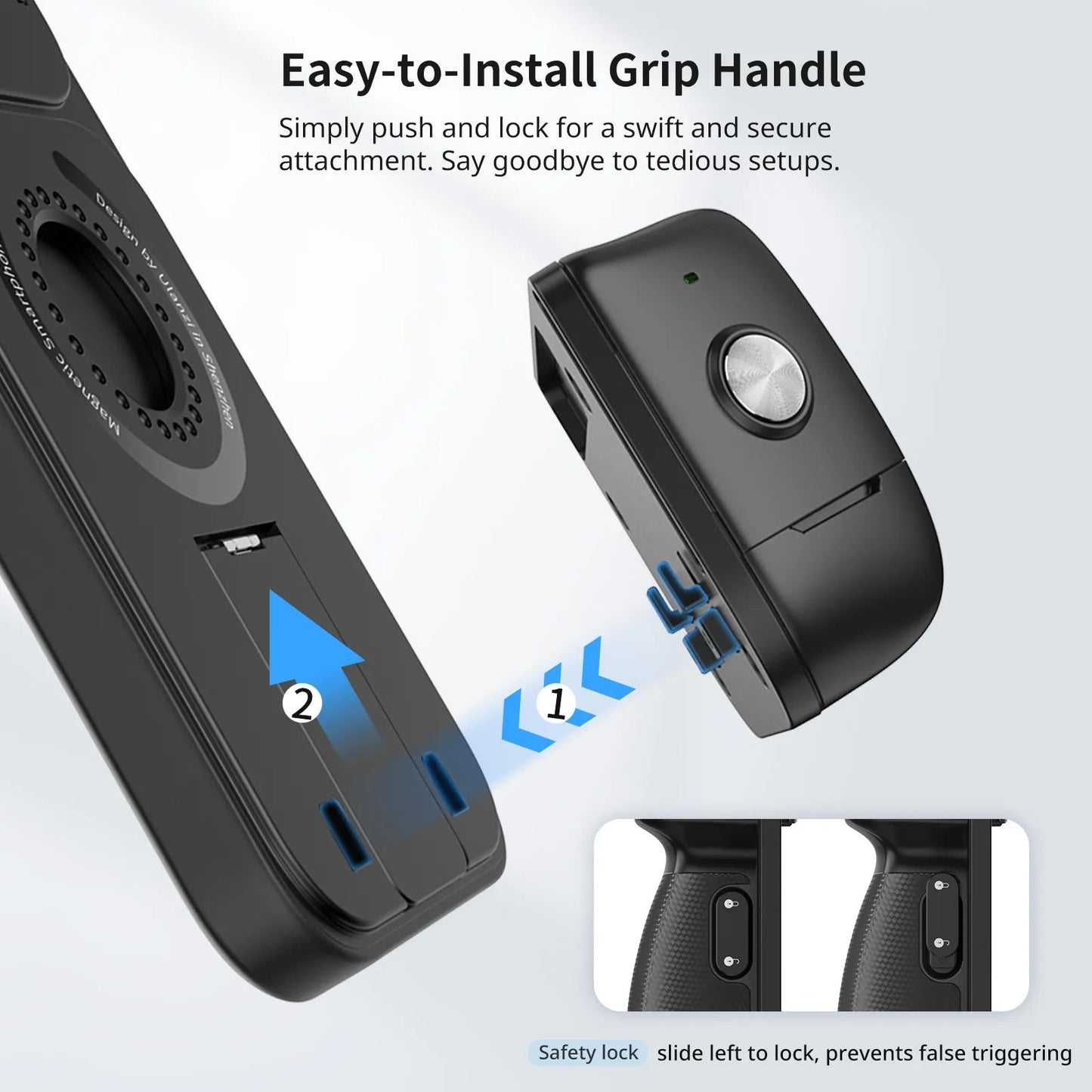 Ulanzi O-LOCK Case for iPhone 15 Pro / Pro Max - Magnetic Smartphone Case with Quick Release Locking Mount for O-LOCK Modules and Accessories, Built-In Phone Stand, TF/SIM Card and Ejector Pin Tray, and 52mm MagFilter Adapter (Optiol)