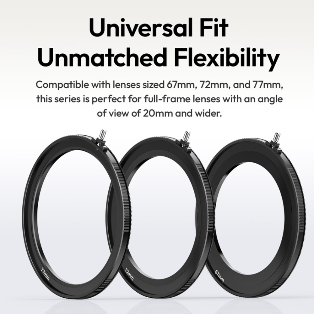 Ulanzi MF01 1/4 HD MRC / 67mm / 72mm / 77mm Magnetic Lens Filter Adapter Ring with Threaded Back Frame and Locking Knob, Sturdy Aluminum Material, Wide Compatibility Range for Camera Photo Video | F201 F202 F203 F205