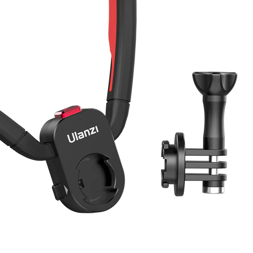 Ulanzi Go-Quick II 2 Sports Action Camera Neck Holder Mount Foldable Desk Stand with Magnetic Suction for GoPro Hero 10/9/8, DJI and Insta360