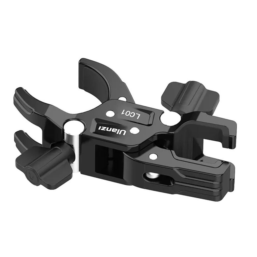 Ulanzi LC01 Super Clamp Mount for Light Stand with Dual Adjustable Clamps for Round (Up to 48mm) and Square (Up to 25x25mm) Tubes - Photography and Studio Lighting Accessories | T017