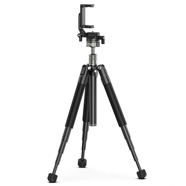 Ulanzi MT-63 Portable Camera Tripod Monopod with 360° Panoramic Head, Built-In Phone Clip, Horizontal, Vertical, and Center Shaft Inverted Shooting Mode, 26cm to 150cm Adjustable Height for Smartphone, DSLR, SLR, Mirrorless | T028GBB1