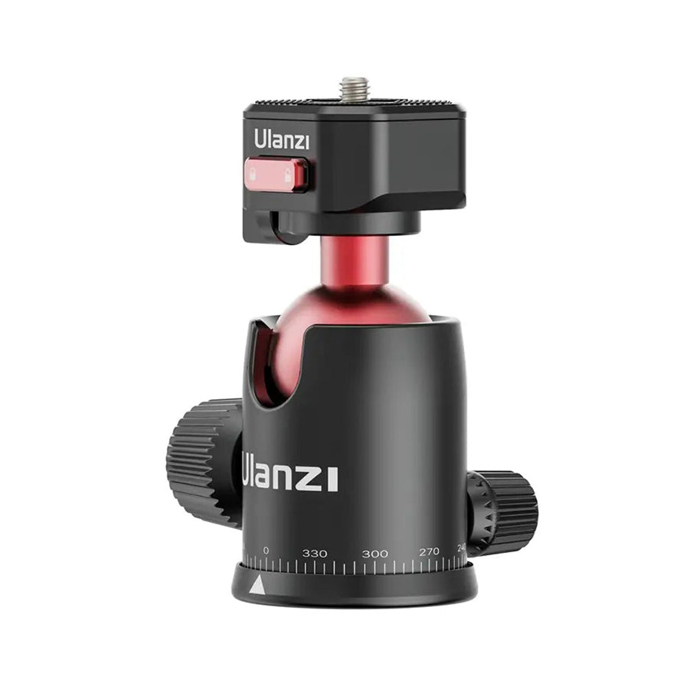 Ulanzi TT31 4-Section Aluminum Camera Tripod with Claw Quick Release System, Panoramic Ball Head, Monopod Function, Detachable 2-Section Center Column, 177cm Max Height and 4kg Payload Capacity for Sony, Fujifilm, Canon, Nikon, Lumix