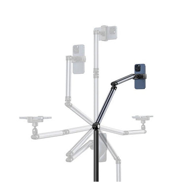 Ulanzi TH07 Overhead Smartphone Stand with Ball Head Phone Holder & Adjustable Arms for Live Streaming, Vlogging, and Photography | T095GBB1