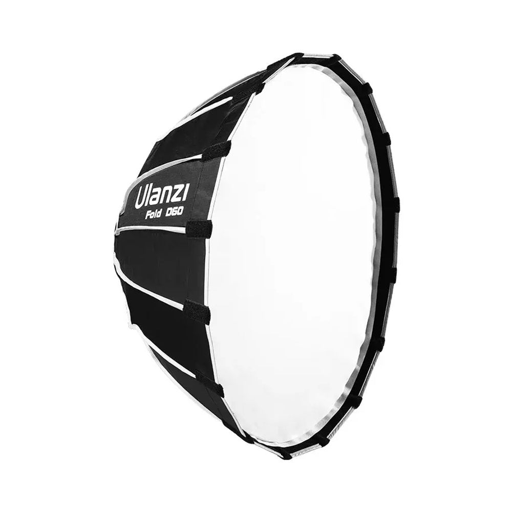 Ulanzi 60cm / 90cm Bowens Mount Parabolic Softbox with Light Diffuser and Grid for Camera Photography, Studio Lighting, Live Streaming, Broadcast, Vlogging, Content Creation, and Video Recording