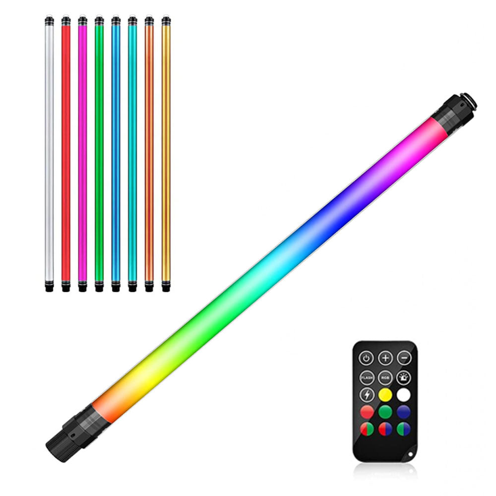 Luxceo P120 RGB Waterproof LED Light Wand 360 Degree Full Color Tube with Bluetooth App Control for Photo Video Studio