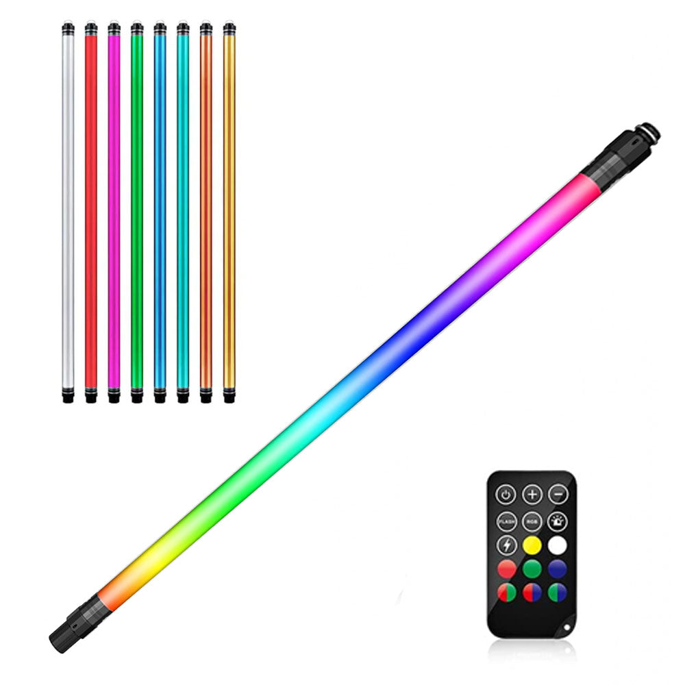 Luxceo P120 RGB Waterproof LED Light Wand 360 Degree Full Color Tube with Bluetooth App Control for Photo Video Studio