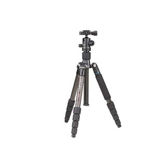 Benro C1692TB0 Transfucntional Travel Angel II Carbon Fiber Tripod Kit with B0 Ball Head, Built-in Bubble Level, Detachable Leg as 1.3m Monopod, Twist Lock Legs, 5-Section, Extends Up to 1.6m, 8kg Max Payload for Camera Photography