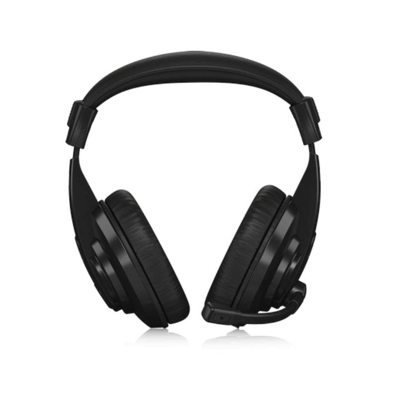Behringer HPM1100U Multi-purpose USB Stereo Headset with Built-in Controls for Volume & Muting, Ultra-comfortable Adjustable Headband & Top-Notch Ear Cushions, Rotatable Boom Mic, 2m Cable Length, 20Hz to 20khz Frequency Range
