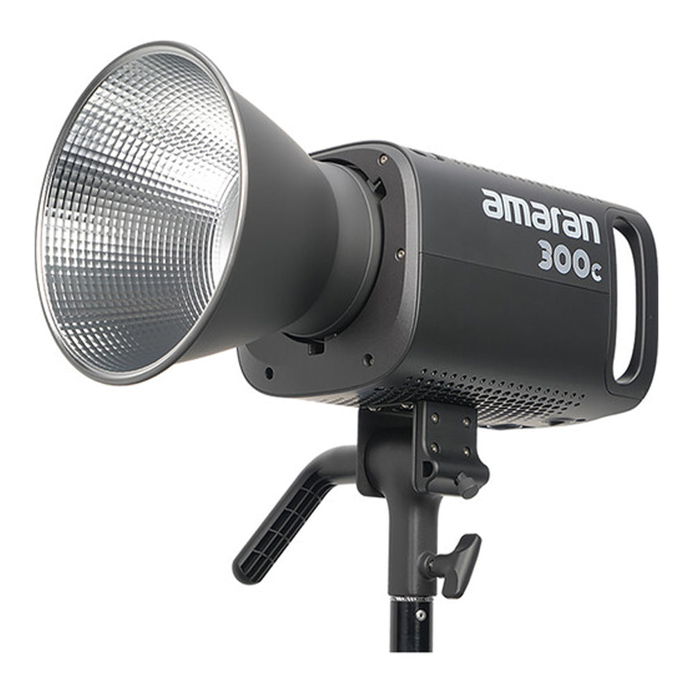 Aputure Amaran 300c / 150c RGB LED Monolight with Fully Tunable CCT 2500-7500K, 9 Preset Special Effects, Bowens S Mount Hyper Reflector Accessory and Bluetooth Wireless Control for Photography and Live Streaming - Gray | Deep Gray | White