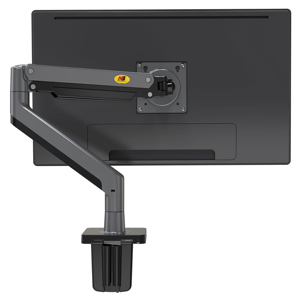 North Bayou G45 Full Swivel Desktop 22-40" Monitor Arm Stand w/ Gas Spring, C-Clamp & Grommet Mount