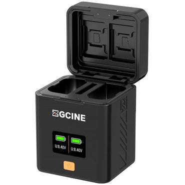 ZGCINE PS-EL15 Charging Case Dual Battery Charger | BT-EL15C Battery for Nikon Z / D Series