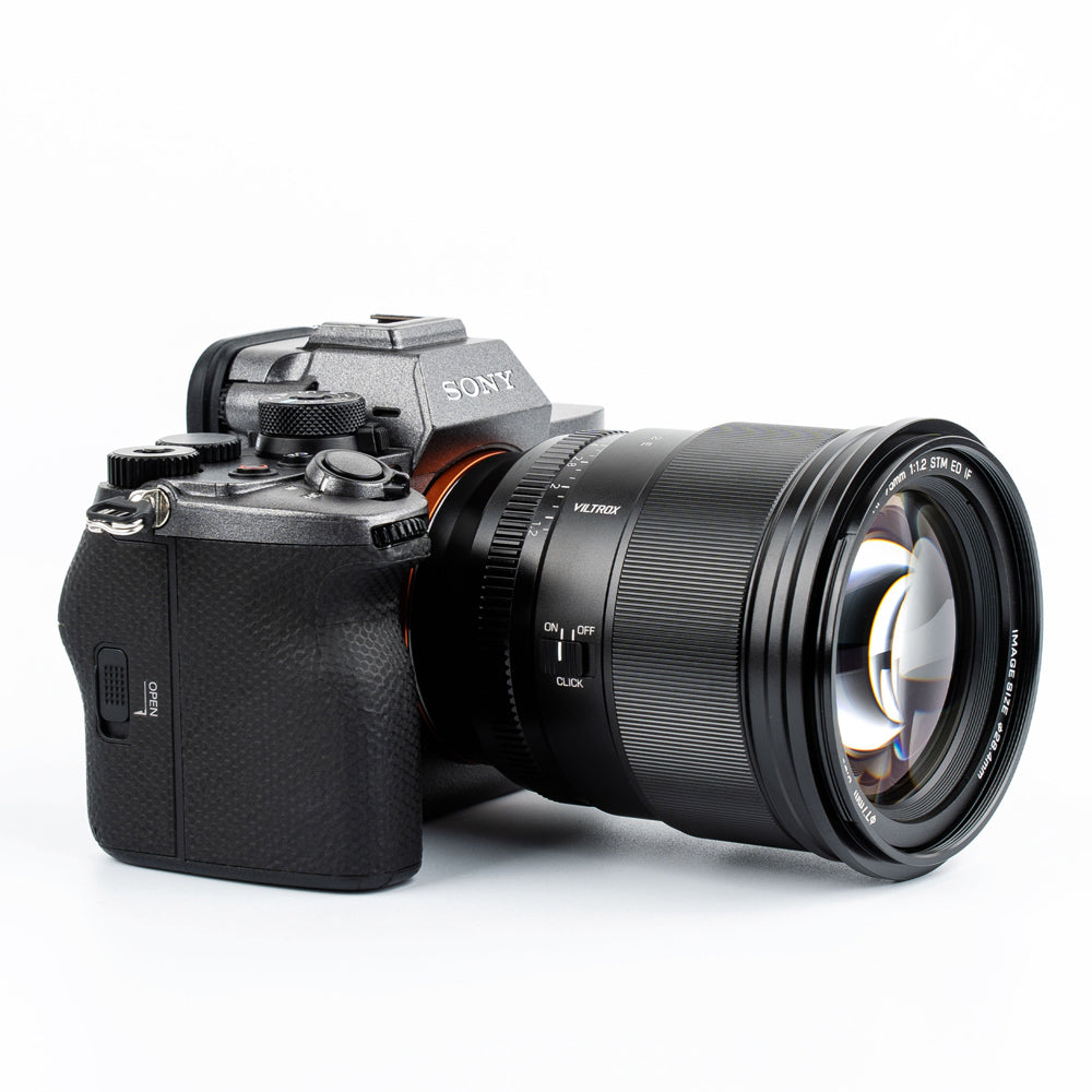 Viltrox AF 75mm f/1.2 E Telephoto Prime Lens with APS-C Format, STM Autofocus Motor and AF/MF Switch for Sony E-Mount Mirrorless Cameras