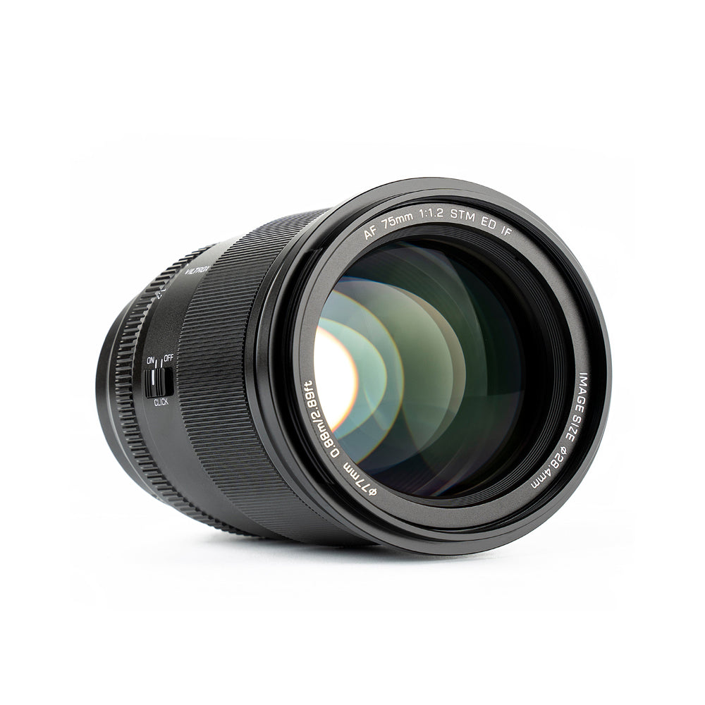 Viltrox AF 75mm f/1.2 E Telephoto Prime Lens with APS-C Format, STM Autofocus Motor and AF/MF Switch for Sony E-Mount Mirrorless Cameras