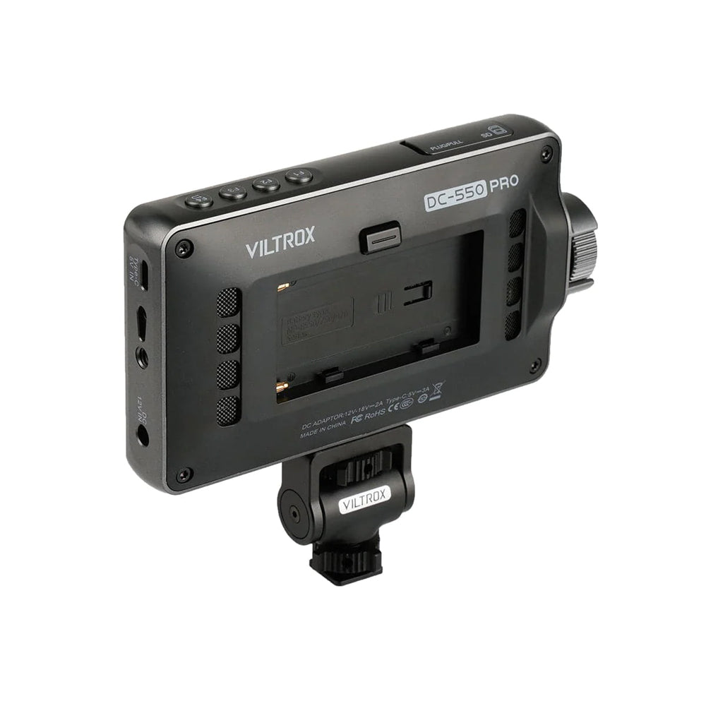 Viltrox DC-550 Lite 5.5" Full HD Touchscreen LCD Display Camera Monitor with 1200 Nits Brightness, 178° Ultra-wide Viewing Angle, Custom 3D LUTS, USB Type C Power Interface, HDMI 1.4 Output & Input Ports for Sony, Canon, Nikon