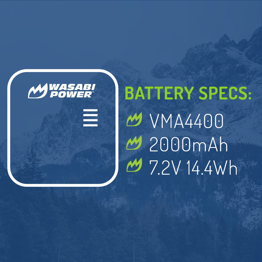 Wasabi Power Arlo Pro and Pro 2 Battery for Wireless Home Secutiy Camera, Spare for VMA4400-100NAS