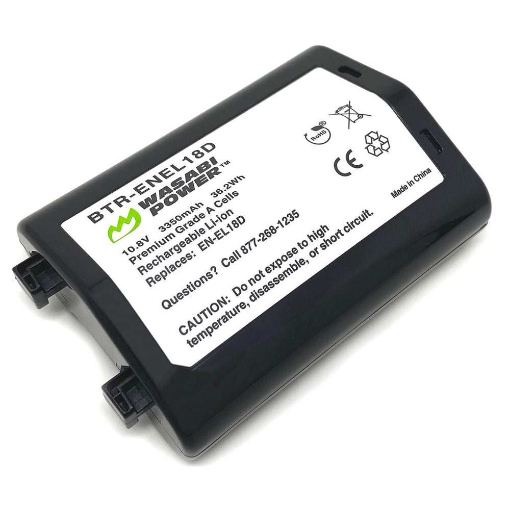Wasabi Power Nikon EN-EL18D ENEL18D Battery for Nikon D4 D4S D5 D6 DSLR and Z9 Mirrorless Camera