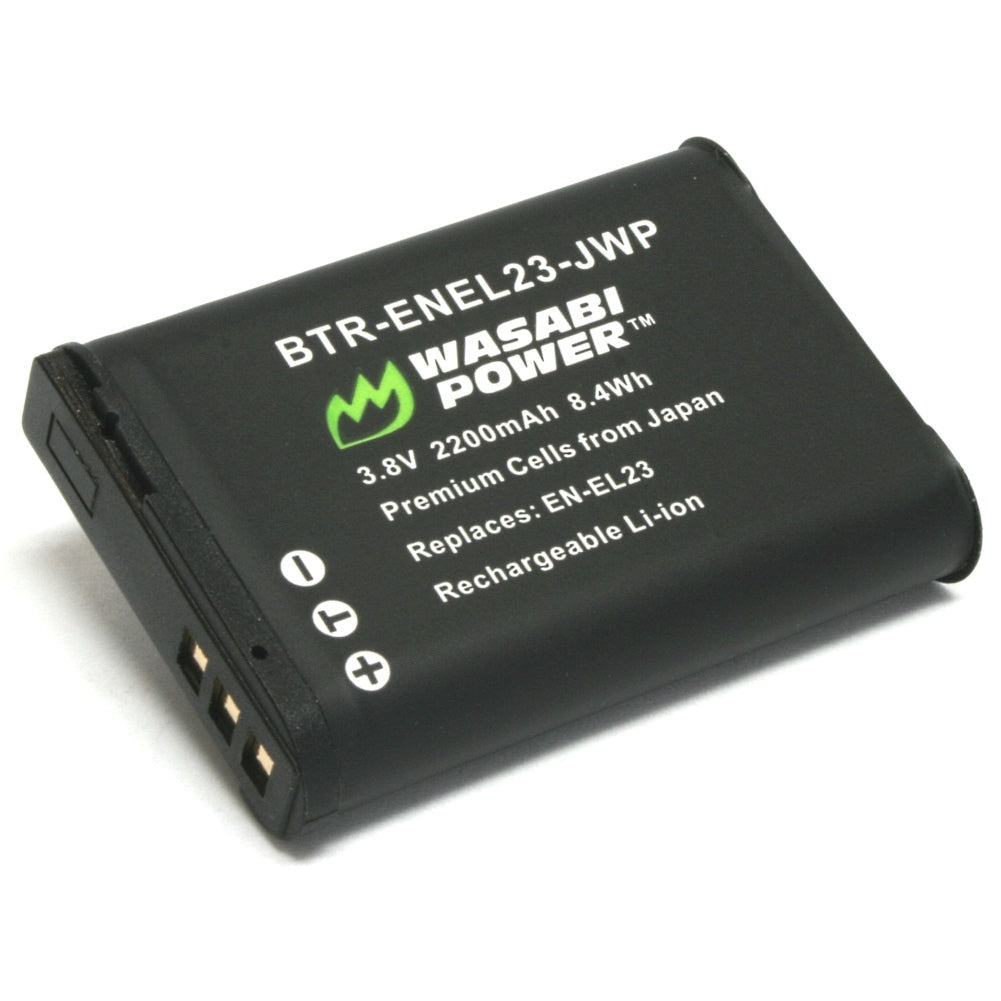 Wasabi Power EN-EL23 Battery Charger with Power Indicator, Built - Main Image