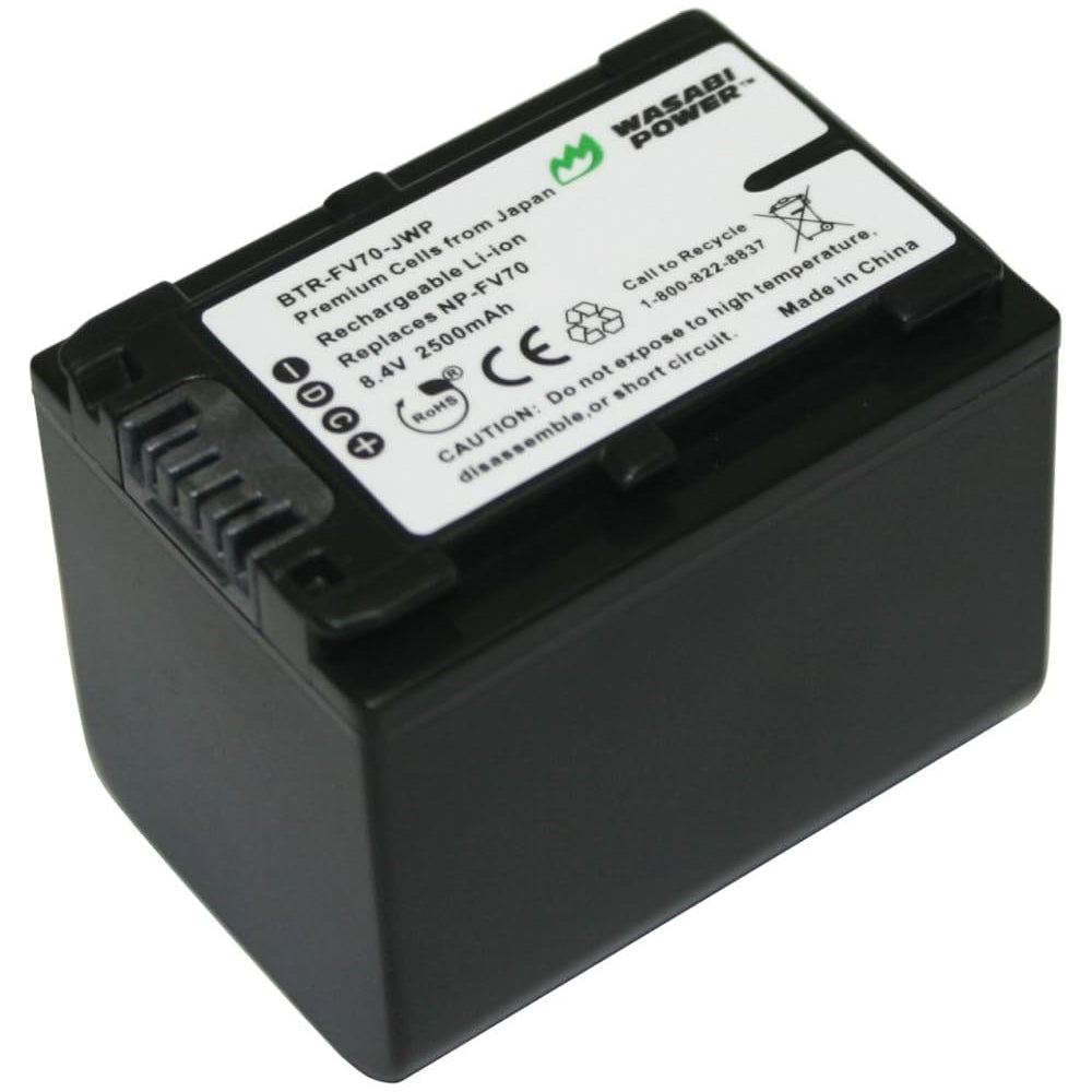 Wasabi Power SONY NP-FV70 Battery and Dual Charger for NP-FV50 NPFV70 NP-FV100 V-Series Batteries and Select Sony Handycam FDR-AX700 FDR-AX100 Wasabi Power SONY NP-FV70 Battery and Dual Charger for NP-FV50 NPFV70 NP-FV100 V-Series Batteries and Select Sony Handycam FDR-AX700 FDR-AX100