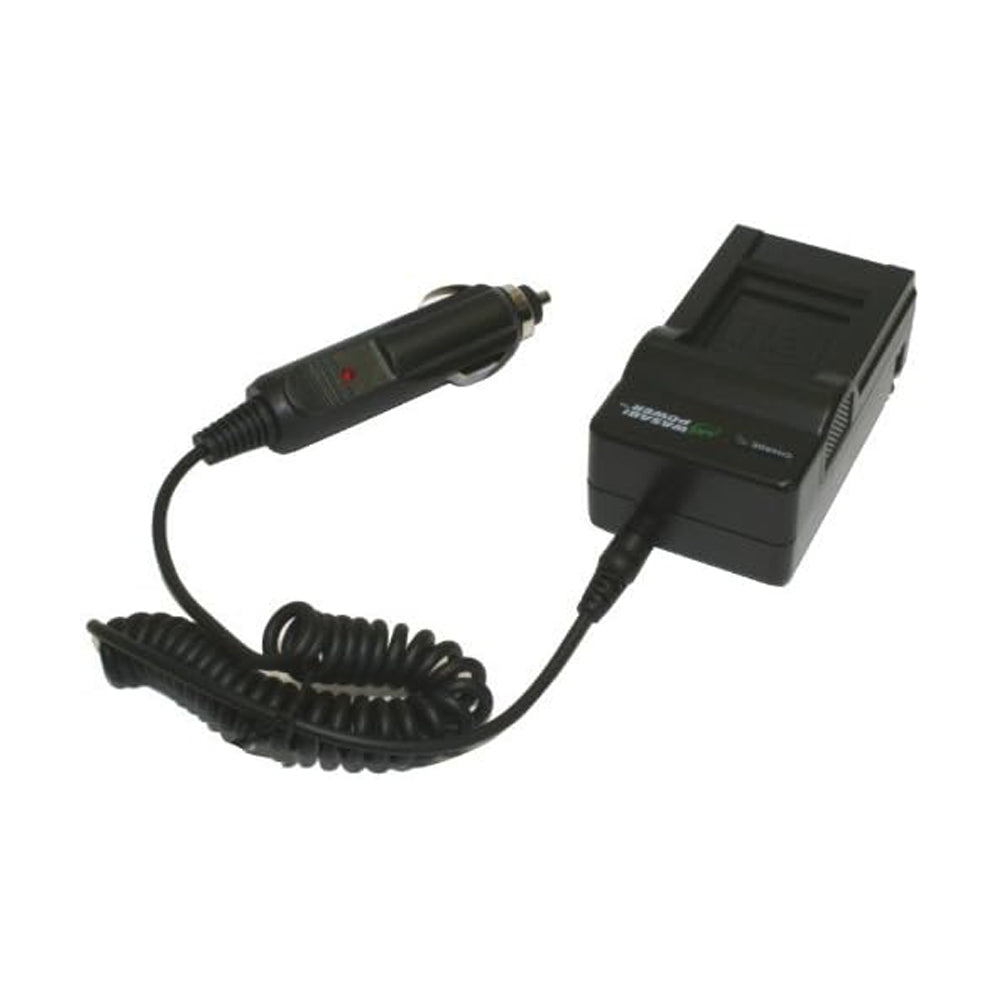 Wasabi Power Panasonic DMW-BMB9 DMWBMB9 Battery Charger with Fold Out US Plug, Car Charger and Euro Plug Adapter for Panasonic Lumix DC-FZ80 DMC-FZ45 DMC-FZ47 DMC-FZ48 DMC-FZ60 DMC-FZ62 DMC-FZ70 DMC-FZ72 DMC-FZ100 DMC-FZ150 Digital Camera