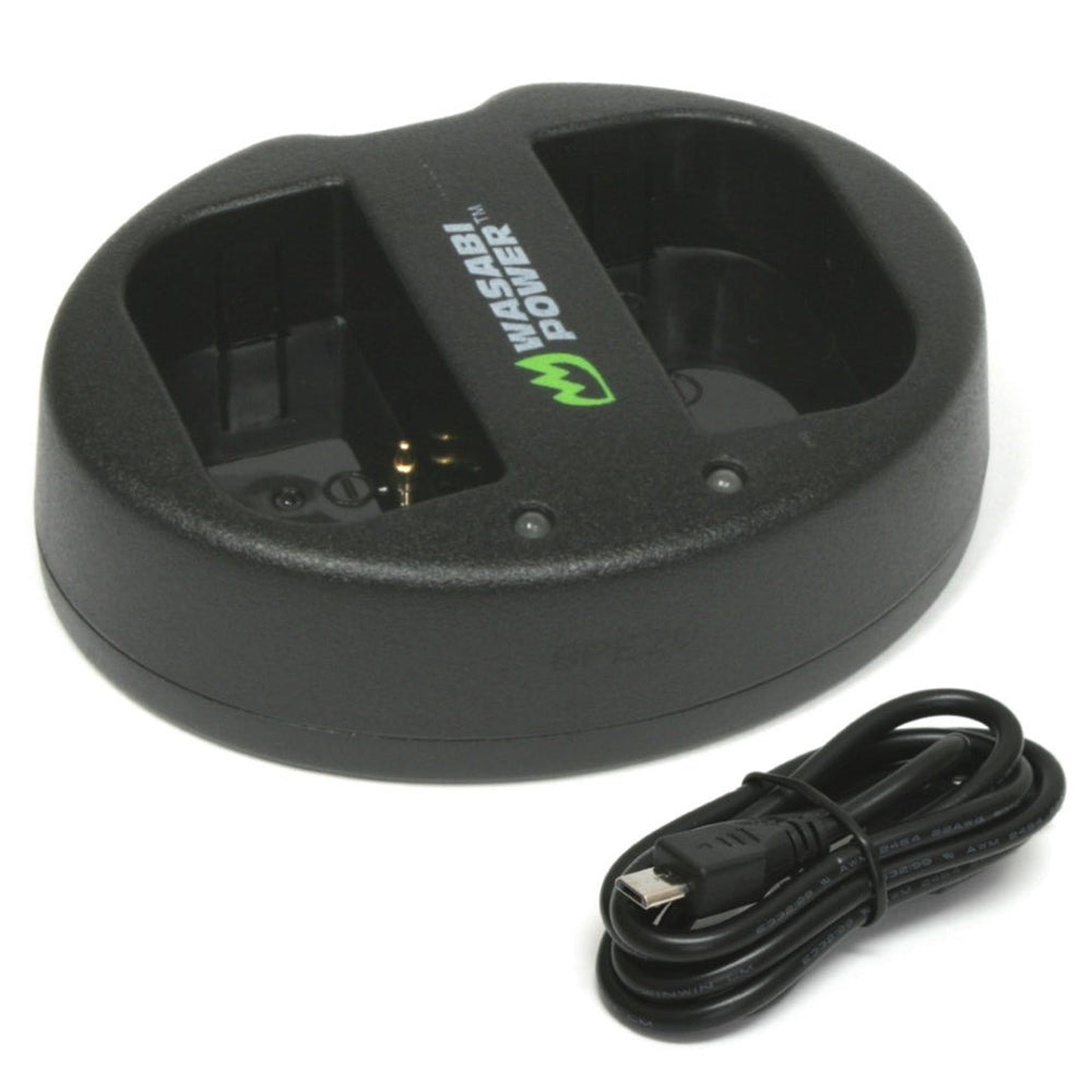 Wasabi Power BP-511 BP511 (2 Pack) 7.4V 2000mAh Battery and Dual USB Charger Kit with Power Indicators for Canon EOS 5D, EOS 10D, FV2, FV10, FV20, Optura 10 20 50MC, PowerShot G1 G2 G3, PV130, ZR10, ZR20, ZR25, ZR25MC Digital Camera
