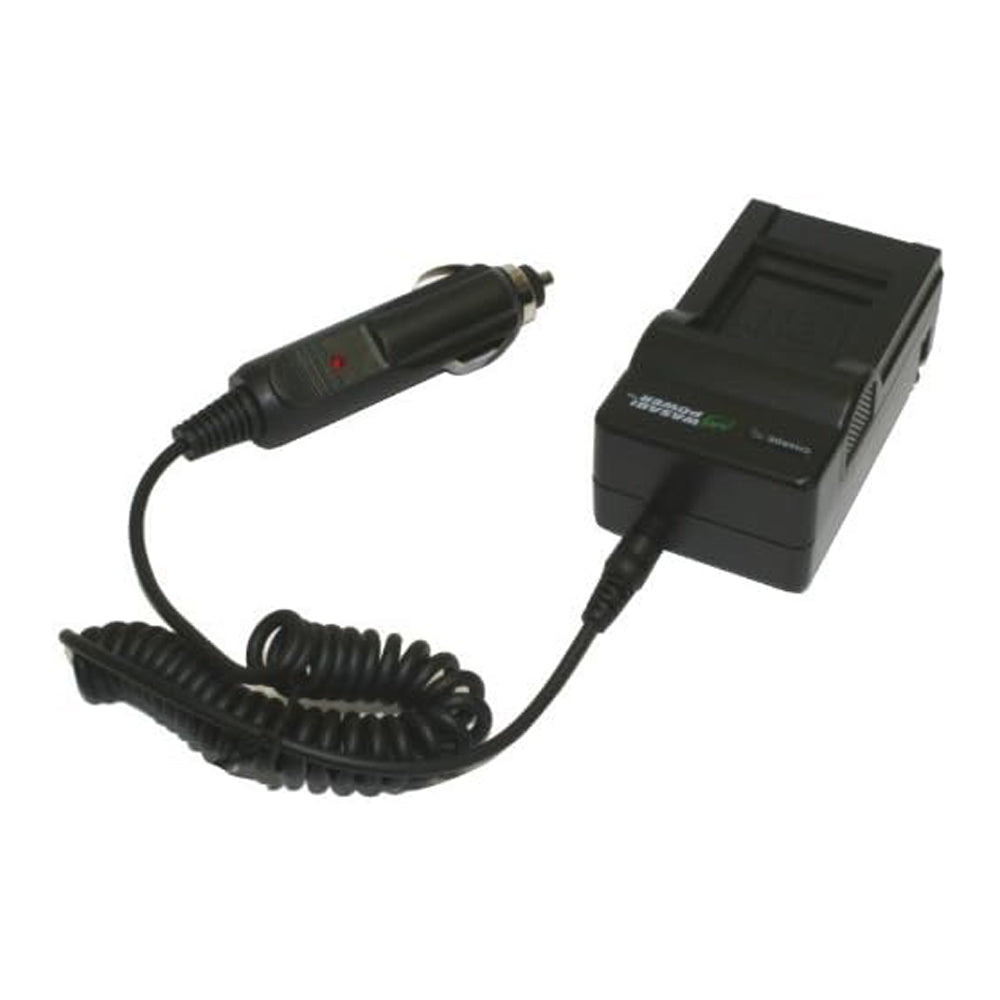 Wasabi Power EN-EL23 Battery Charger with Power Indicator, Built-In Fold Out US Plug, Car Charger and Euro Plug Adapter for Nikon Coolpix B700 P600 P610 P900 P900s S810c Compact DLSR Camera | LCH-ENEL23