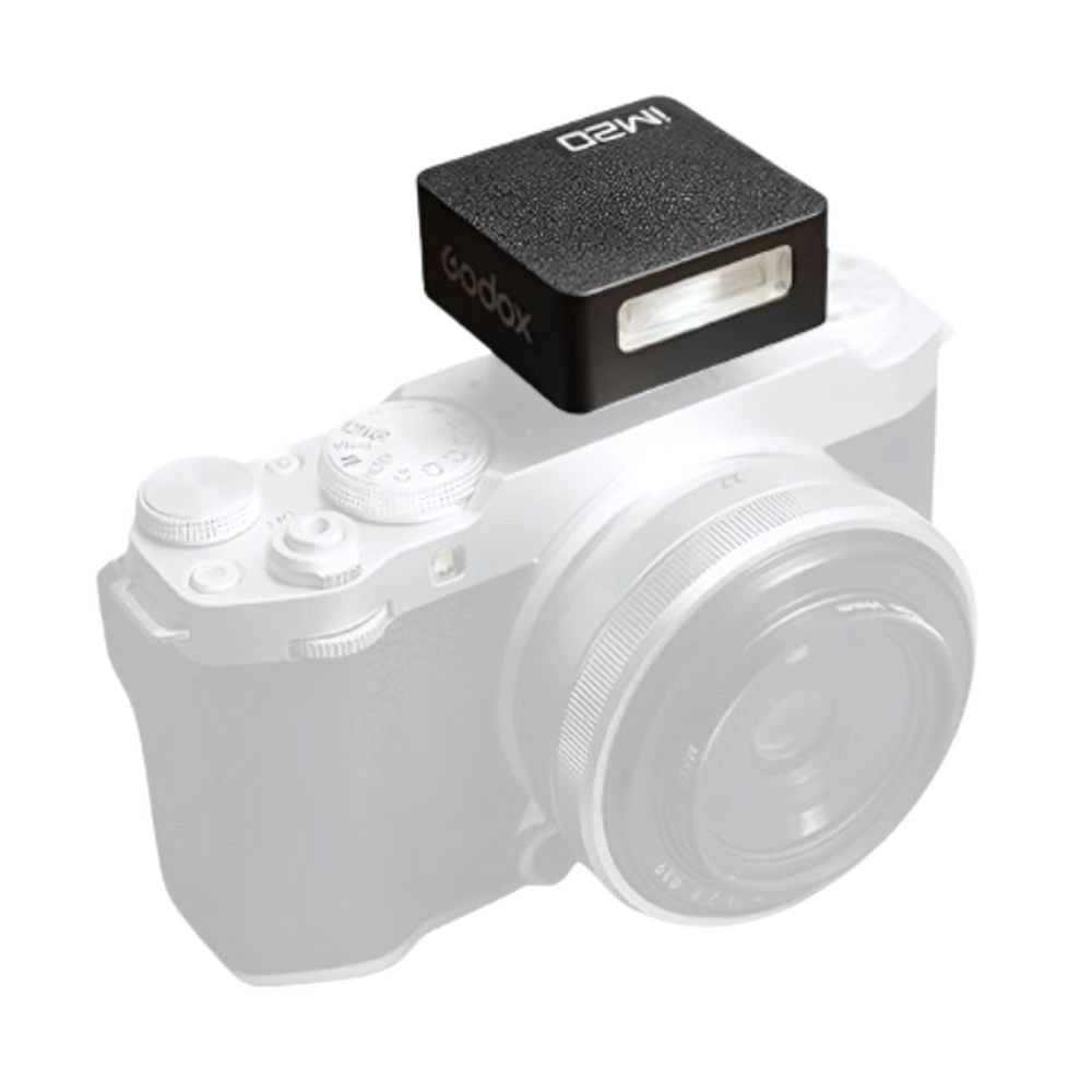 Godox iM22 / iM20 Portable Manual Mini Camera Flash with Hot Shoe Mount, 440 Full Power Flashes, 5 Level Output Power, 3 Seconds Recycling Time and Built-In 470mAh Lithium-ion Battery for Studio Lighting and Equipment