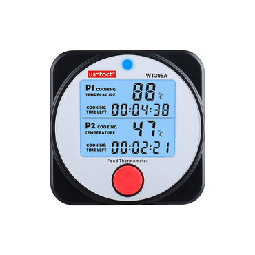Wintact by Benetech Digital Probe-Type Food Thermometer (Battery Included) for Meat, Fish, Poultry, and Egg Cooking with Data Logging Function, Bluetooth & App Control | WT308A