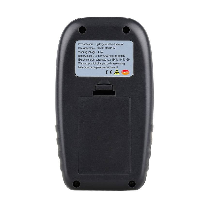 Wintact WT8822 Hydrogen Sulfide Detector with High Sensitivity Monitor Alarm Sensor and Digital HD LCD Display
