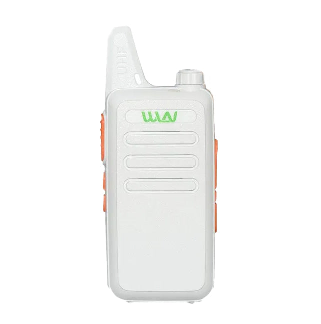WLN KD-C1 Mini Walkie Talkie Portable Two Way Radio (PC Programmable) 5W 400-470Mhz UHF Transceiver and Receiver with 16 Channels | WLN KD-C1 WHITE