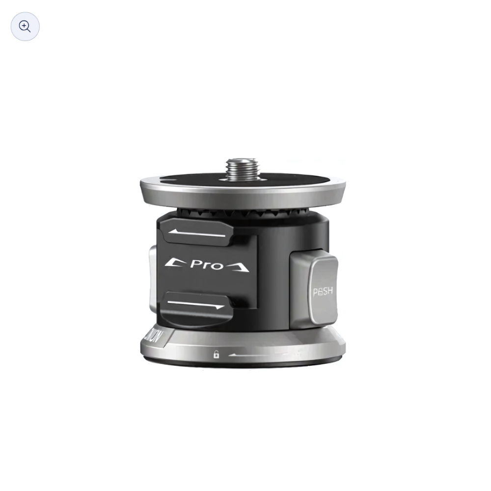 YC ONION MPQ55 Aluminum Quick Release Knob for Pineta Pro Monopod QR Plate with 1/4" ARRI Locating Hole, QR Dual Release Button, Cold Shoe Mount, Safety Lock & 1/4 - 3/8" Screw, Tripod Heads, Clamps & Mounting Systems
