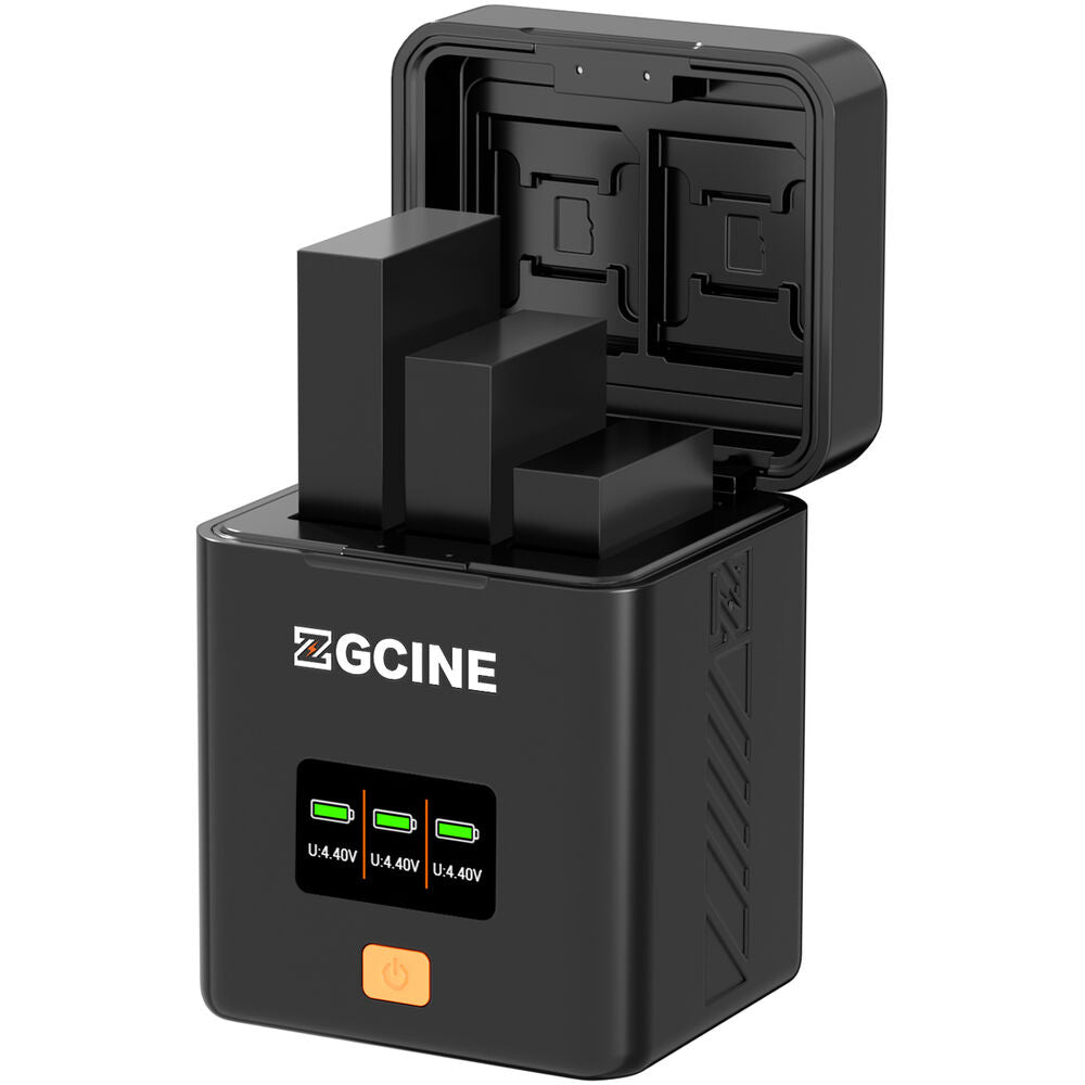 ZGCINE Triple Bay Battery Charging Case for GoPro Hero 13 Batteries Charger