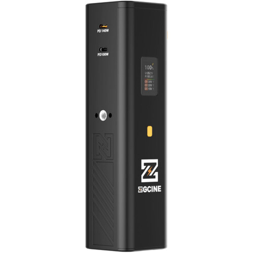 ZGCINE ZG-H110 99Wh / ZG-H50 47Wh 14.8V Battery Grip Handle with USB-C PD Fast Charging, USB-C PD Input/Output, OLED Display, D-Tap & Multiple Outputs, 1/4"-20 Holes for Mounting, Portable Power for GoPro, Phones, Video Lights & Cameras