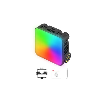 Zhiyun Fiveray M20C Standard 20W RGB Pocket LED Fill Light Kit with 4500mAh Built-in Battery, 2500-10000K Adjustable Color Temperature, DynaVort Cooling System, On-Board & Mobile App Control for Camera Photography & Videography (Black)
