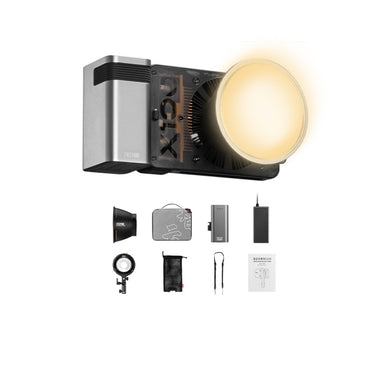 Zhiyun Molus X100 100W Portable Bi-Color LED Monolight Studio Light Kit with Reflector, 2700-6500K Adjustable Color Temperature, Bluetooth Mobile App & On-board Control for Camera Photography & Videography