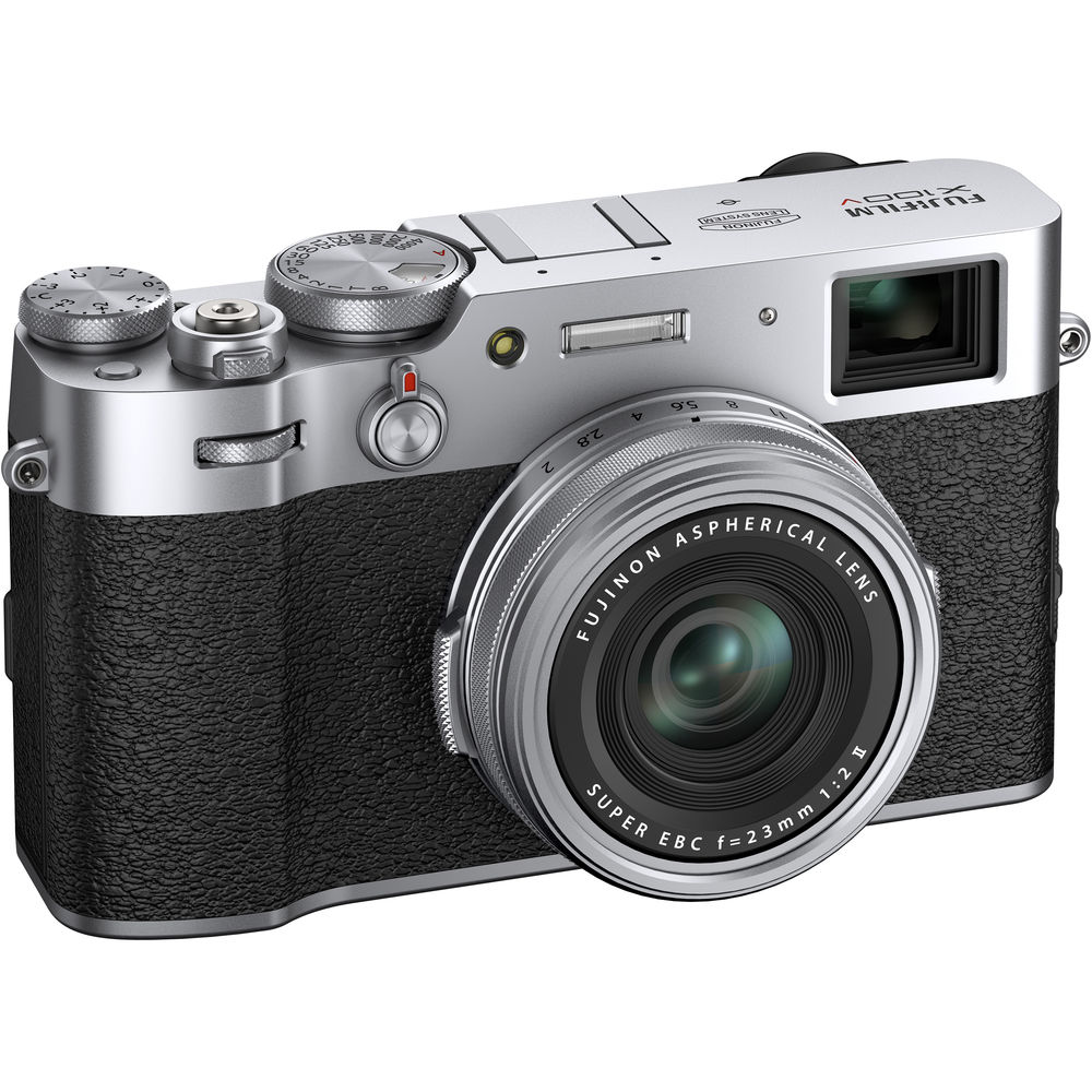 Fujifilm X100V / X100VI APS-C Mirrorless Digital Camera with Fujinon 23mm F/2 Wide-Angle Prime Lens, Touchscreen LCD, Wireless Connectivity and Film Simulation Modes (Black, Silver)