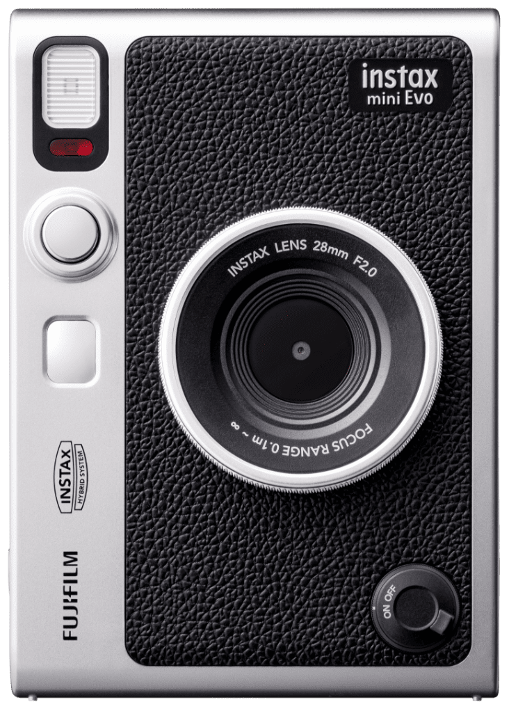 FUJIFILM Instax Mini Evo Hybrid Instant Film Camera with Built-In Mini Instant Film Direct Printer, Save Printed Images, 10 Lens Effects & 10 Film Effects, Bluetooth 4.2 (BLACK, BROWN)