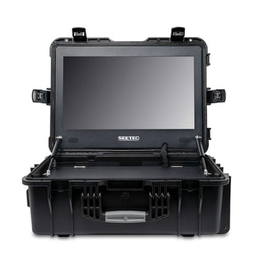 FEELWORLD SEETEC WPC 21.5" / 15.6" IPS 1000nits 4K HDMI SDI Carry-On Director Broadcast Monitor with Portable Waterproof Protective Case & Dual V-Mount Battery Plates