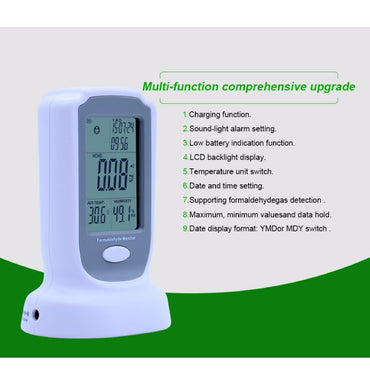 Benetech GM8801 High sensitive formaldehyde detector meter HCHO air quality testing Gas alyzer tester 0-3mg/m3 Resolution:0.01mg/m3